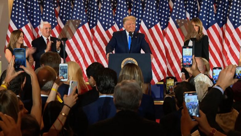US Presidential Election Results 2020: Donald Trump Alleges 'Major Fraud', Says 'We Did Win This Election, Will Go to Supreme Court to Stop Counting'