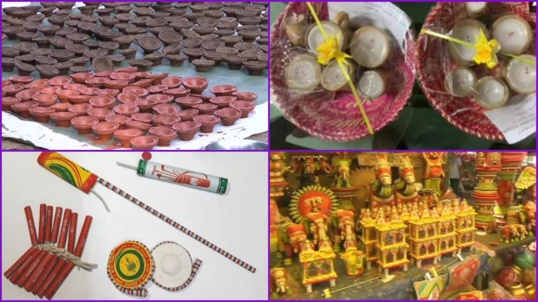 Eco-Friendly Diwali 2020 Local Products: From Cowdung and Bamboo Diyas to Seed Crackers, Here's How You Can Support 'Vocal For Local' Initiative&nbsp;and Celebrate Deepavali