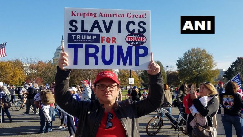 Donald Trump Supporters Rally in Washington to Protest Against Presidential Election Results a Week After Joe Biden Was Declared Winner