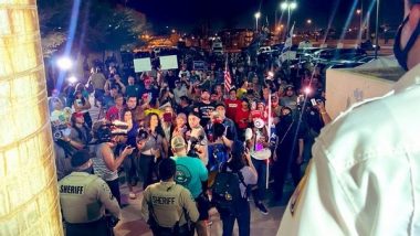US Election 2020 Results: Donald Trump Supporters Protest Outside Arizona Capitol and Maricopa County Election Centers in Phoenix