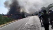 Rajasthan Accident: Bus Catches Fire After Coming in Contact With High Voltage Wire on Delhi-Jaipur Highway, 6 Killed