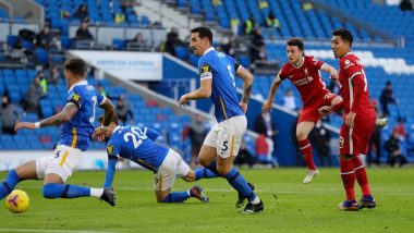 Premier League 2020–21 Match Result: Liverpool Concedes Late Penalty, Draws 1–1 at Brighton