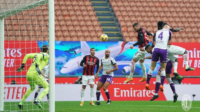 Serie A 2020–21 Match Result: AC Milan Beats Fiorentina 2–0 to Remain on Top of the Table