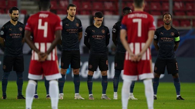 Diego Maradona Dies at 60: Liverpool, Manchester City, Real Madrid, Bayern Munich Players Observe Minute’s Silence to Pay Tribute to the Argentine Legend