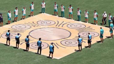 India vs Australia 1st ODI 2020: Players Take Part in ‘Barefoot Circle’ Ceremony Against Racism