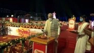Dev Deepawali 2020: PM Narendra Modi Attends Mahotsav in Varanasi, Lights Customary First Diya at Raj Ghat