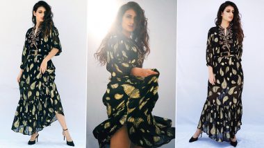 Fatima Sana Shaikh Goes Dressy Chic in a Paisley Printed Maxi Dress for Suraj Pe Mangal Bhari Promotions!