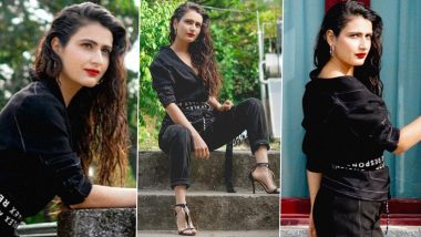 Fatima Sana Shaikh Is Working Off That Deadly Combination of Monochrome, Red Lips, High Heels and Textured Hair!