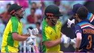 Aaron Finch, KL Rahul Have Fun After Navdeep Saini&rsquo;s Full Toss Hits Australian Captain on Stomach (Watch Video)