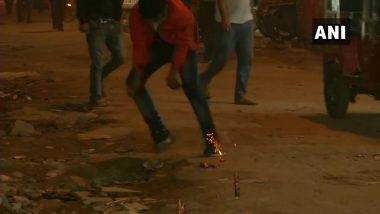 Firecrackers Heard Across Delhi and Neighbouring Areas on Diwali Night Despite Ban, Watch Video
