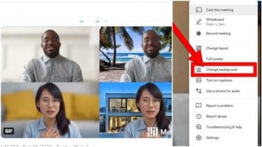 How to Change Google Meet Background? Steps to Customise Your Video Call  Background in Latest Feature Similar to Zoom Meetings App | ? LatestLY