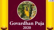 Govardhan Puja 2020 Wishes in Hindi: WhatsApp Stickers, Shri Krishna HD Images, Annakut Facebook Greetings, Instagram Messages and GIFs to Share on the Festival Day