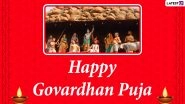 Govardhan Puja 2021 Messages & Wishes in Hindi: Send 'Govardhan Puja Ki Shubhkamnayen' HD Images, Greetings, Lord Krishna Pics, GIFs, Quotes and Telegram Pics