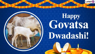 Govatsa Dwadashi 2020 Wishes & Vasu Baras HD Images: WhatsApp Stickers, Facebook Greetings, GIFs, Instagram Stories, Messages and SMS to Celebrated The Start of Diwali Festival