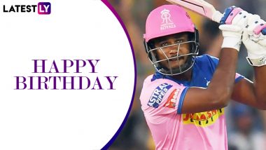 Sanju Samson Birthday Special: Quicks Facts to Know About the Rajasthan Royals & Team India Wicket-Keeper Batsman