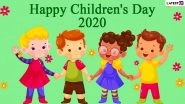 Children&rsquo;s Day 2020 Wishes in Hindi: WhatsApp Stickers, Bal Diwas Images, Facebook Messages and Greetings to Send on Jawaharlal Nehru&rsquo;s Birth Anniversary