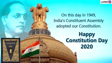 Happy Constitution Day 2020 Wishes And Samvidhan Divas HD Images: WhatsApp Messages, Status And Greetings to Share on National Law Day in India