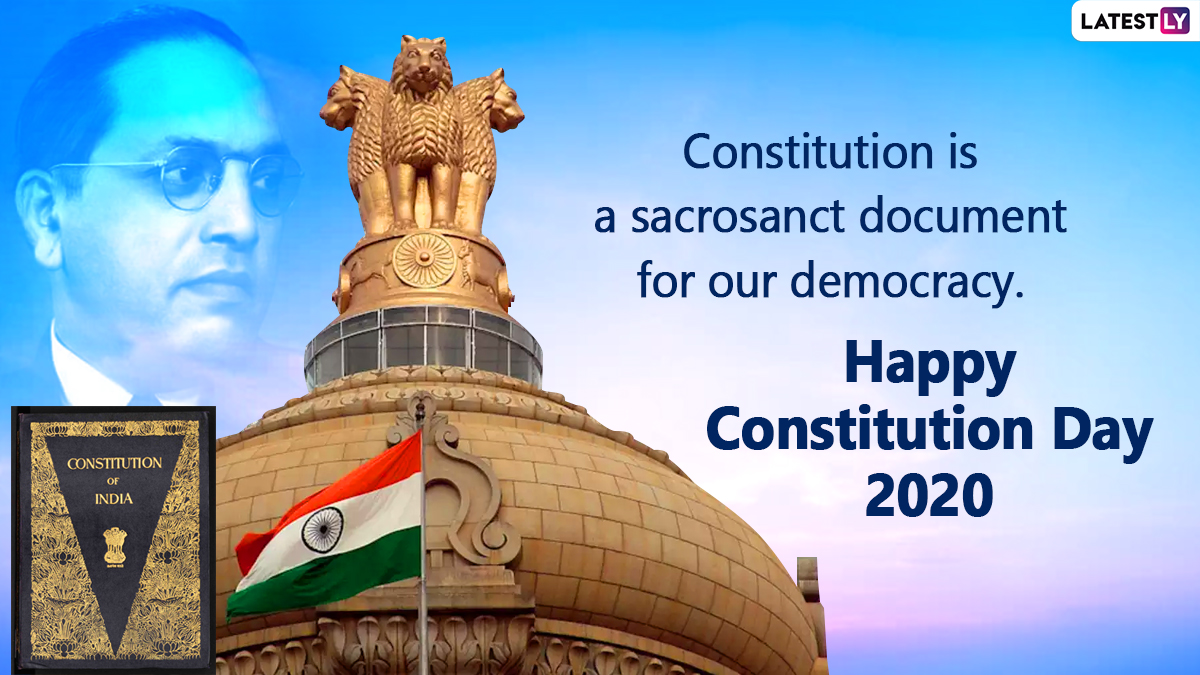 Happy Constitution Day 2020 Wishes And Samvidhan Divas HD Images: WhatsApp  Messages, Status And Greetings to Share on National Law Day in India | 🙏🏻  LatestLY