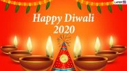 Happy Diwali 2020 Wishes & Messages: Celebrate Lakshmi Pujan With HD Photos, WhatsApp Stickers, Deepavali Images, SMS, GIF Messages and Quotes to Family and Friends