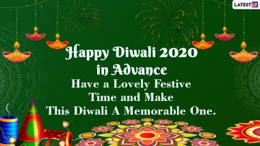 Happy Diwali 2020 in Advance Wishes and HD Images: WhatsApp Stickers, Hike GIFs, Deepawali Messages, SMS and Greetings of Shubh Deepavali to Send Everyone