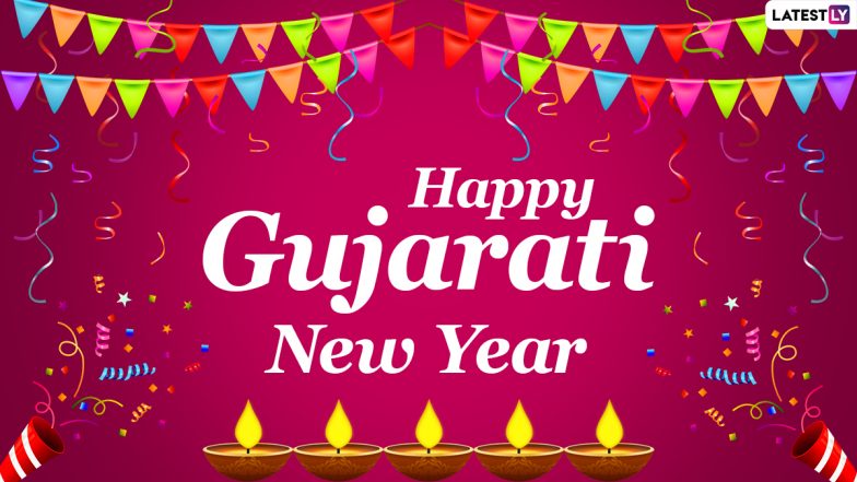 Gujarati New Year 2021 Greetings: Saal Mubarak WhatsApp Status Video, Bestu Varas Images, HD Wallpapers and SMS To Send Nutan Varshabhinandan Wishes