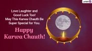 Karwa Chauth 2020 Wishes And HD Wallpapers: WhatsApp Stickers, Facebook Greetings, GIF Images, Instagram Stories, Messages And SMS to Send on The Occasion