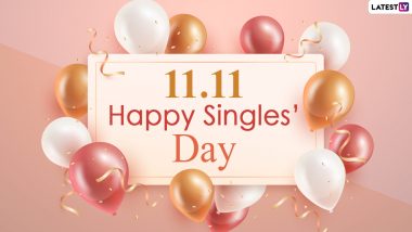 Happy Singles' Day 2020 and 11:11 HD Images: WhatsApp Stickers, GIFs, Singlehood Quotes, Facebook Greetings and Messages to Send on This Celebration