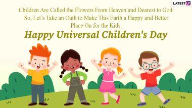 Happy Universal Children’s Day 2020 Wishes And HD Images: WhatsApp Stickers, Facebook Greetings, Instagram Stories, Messages and SMS to Send on the Observance