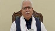 Haryana CM Manohar Lal Khattar Inaugurates Bharatnet Broadband Service in Over 300 Village Panchayats