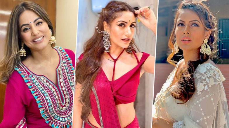 Diwali 2020: Hina Khan, Surbhi Chandna, Nia Sharma &ndash; TV Celeb Approved Earrings to Elevate Your Ethnic Game This Festive Season (View Pics)