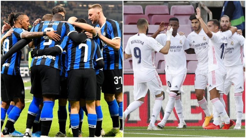 How to Watch Inter Milan vs Real Madrid, UEFA Champions League 2020–21 Live Streaming Online in India? Get Free Live Telecast of Group B Game & Football Score Updates on TV