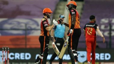 SRH vs RCB, IPL 2020 Eliminator Match Result: Sunrisers Hyderabad Beat Royal Challengers Bangalore by 6 Wickets to Seal Berth in Qualifier 2