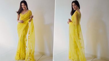 Kajal Aggarwal Shares Throwback Pictures from her Engagement Ceremony and Her Yellow Manish Malhotra Saree Has Our Attention