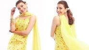 Kajal Aggarwal Shares Unseen Pics From Her Haldi Ceremony And The Subtle Tone Of Her Chanderi Outfit Impresses Us!