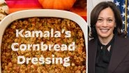 Kamala Harris Shares Recipe of Cornbread Dressing for Thanksgiving 2020, US VP Hopes It &lsquo;Brings You As Much Warmth As It Has Brought Me&rsquo;