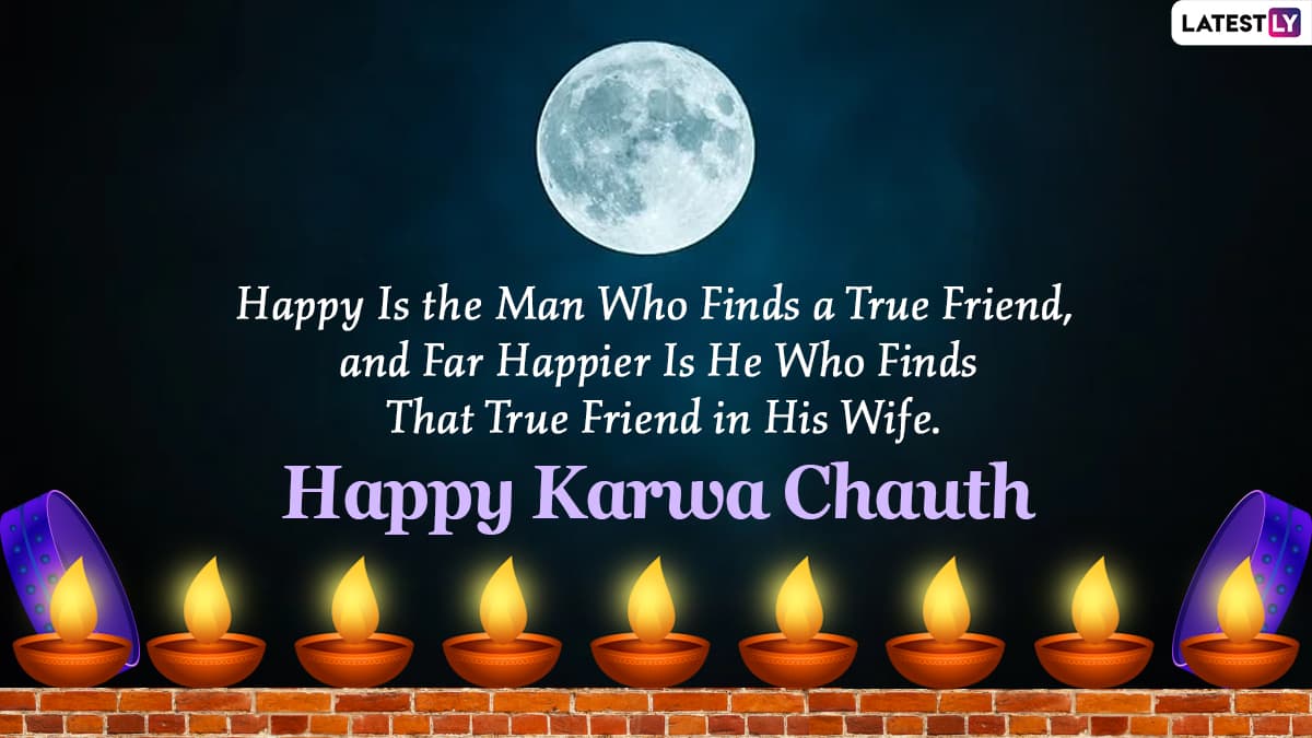 Karva Chauth 2020 Romantic Wishes for Wife and Husband: WhatsApp ...