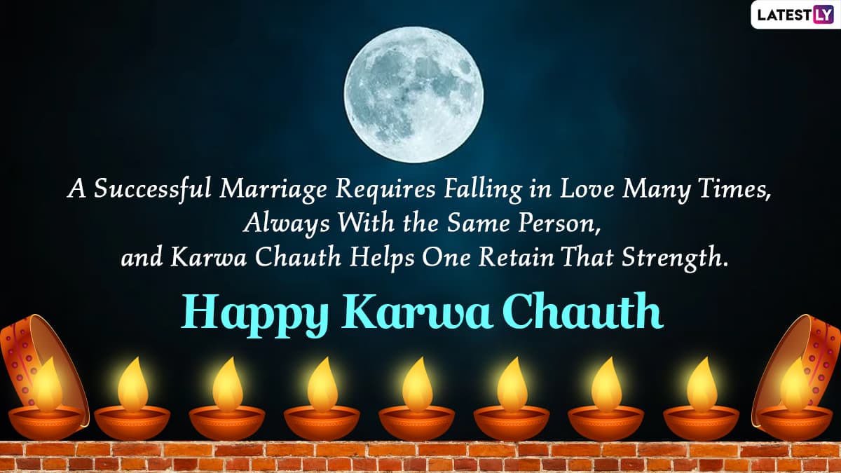 Karva Chauth 2020 Romantic Wishes for Wife and Husband: WhatsApp ...