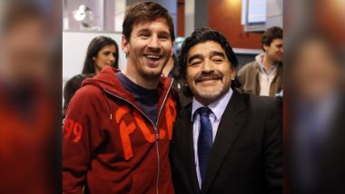 Lionel Messi Mourns Diego Maradona’s Death, Says ‘Will Keep All Beautiful Moments Lived With Him’ (View Pics From Post)