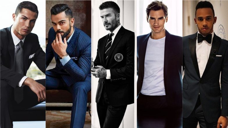 Cristiano Ronaldo, Virat Kohli, Lewis Hamilton, Roger Federer and David ...