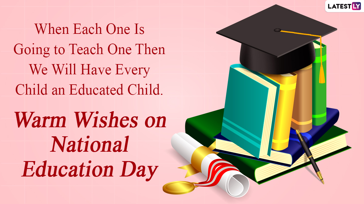 National Education Day 2020 Messages & HD Images WhatsApp Stickers