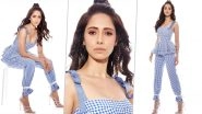 Nushrratt Bharucha Rings in Some Checkered Chicness With White Heels and a Top Knot!