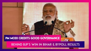 PM Narendra Modi Credits Good Governance Behind BJP’s Electoral Victory In Bihar, & Bypoll Results In Madhya Pradesh & Other States
