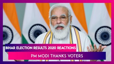 Bihar Election Results 2020 Reactions: PM Narendra Modi Thanks Voters, Says ‘Voter’s Priority Is Only Development; Amit Shah Says 'Politics Of Casteism, Appeasement Defeated