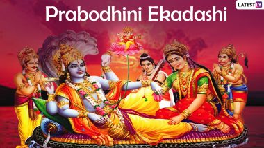 Prabodhini Ekadashi Vrat 2020 Date and Significance: Know Dev Uthani Ekadashi Vrat ka Mahatva (Importance) and Other Puja Rituals Dedicated to Lord Vishnu Festival