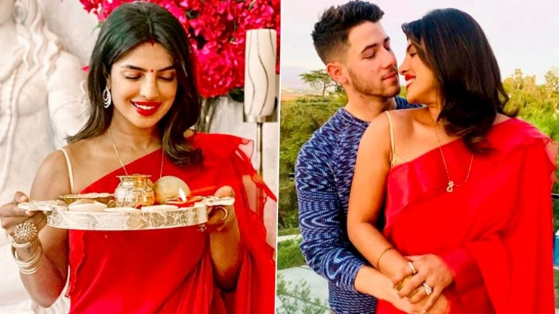 Priyanka Chopra Observes Karwa Chauth for Husband Nick Jonas in la, Shares Mushy Pics on Instagram