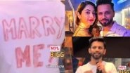 Bigg Boss 14: Rahul Vaidya Proposes Girlfriend Disha Parmar For Marriage On National TV (Watch Video)