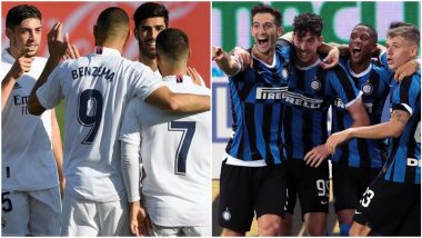 Real Madrid vs Inter Milan, UEFA Champions League Live Streaming Online: Where to Watch CL 2019–20 Group Stage Match Live Telecast on TV & Free Football Score Updates in Indian Time?