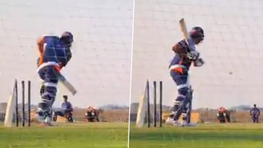 Rohit Sharma Injury Update: Mumbai Indians Captain Spotted in the Nets Ahead of IPL 2020 Playoffs (Watch Video)