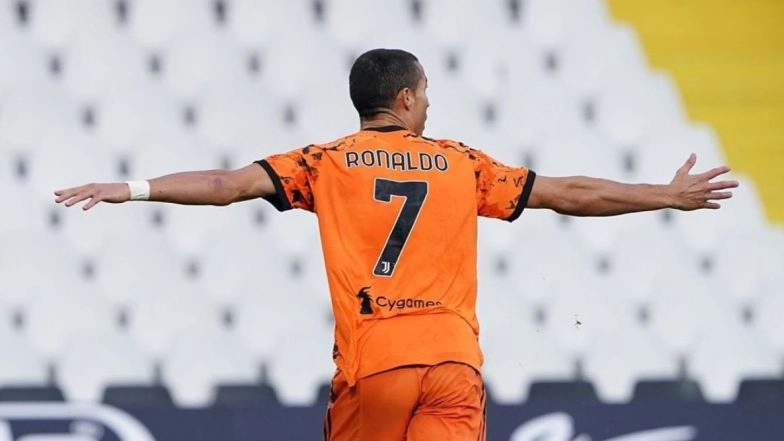Cristiano Ronaldo Goal Video: CR7 Scores Sixth Goal in Serie A 2020-21, Nets Opener in the 15th Minute Against Lazio (Watch Video)