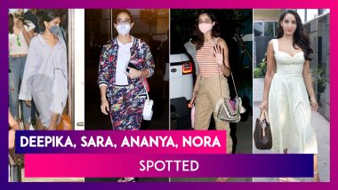 Deepika Padukone, Siddhant Chaturvedi & Ananya Panday Return From Goa Post Shooting For Shakun Batra’s Next; Sara Ali Khan Spotted At The Airport